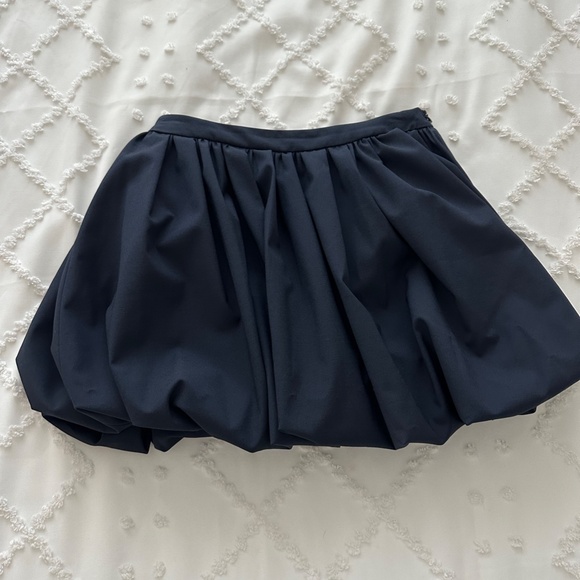 NWT Zara Mini Balloon Skirt, Navy Blue, XS - Picture 3 of 5